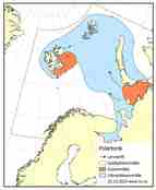 utbredelseskart for polartorsk i Barentshavet
